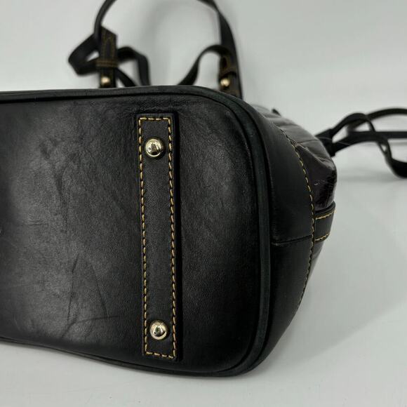 Dooney & Bourke Croco Embossed Leather Shoulder Tote & Wristlet Set Brick Brown - Picture 11 of 16